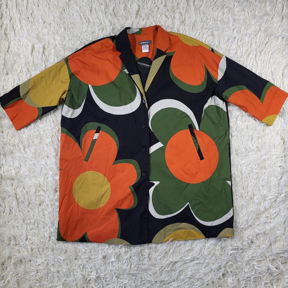 Alembika Floral Oversized Jacket Size Medium - Picture 3 of 16
